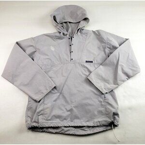 Vintage Patagonia Funhoggers Anorak Jacket Mens Large Gray Hooded Pullover FLAW